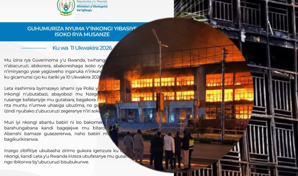 Guverinoma y'U Rwanda yafashe mumugongo n'abagizweho ingaruka n'inkongi yibasiye isoko rya Goico i musanze