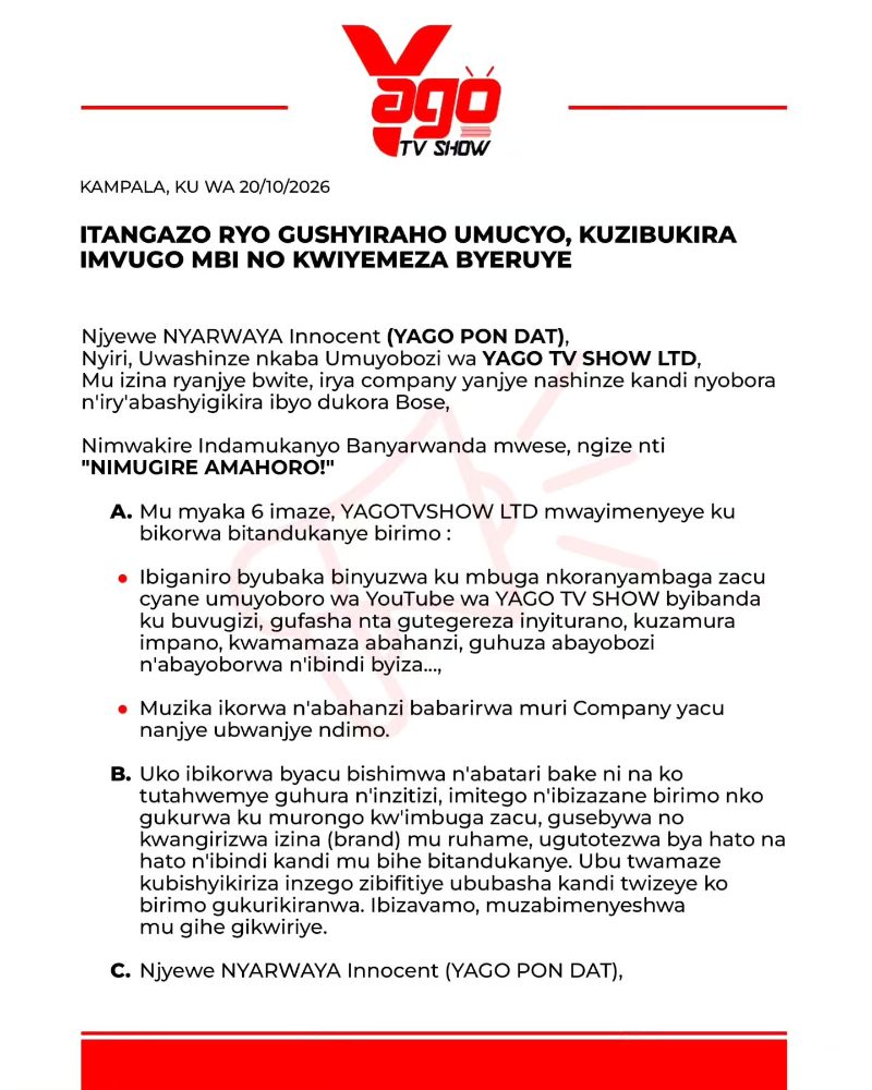 Akari kumutima wa Nyarwaya Innocent  wasabye Bruce MELODIE 
