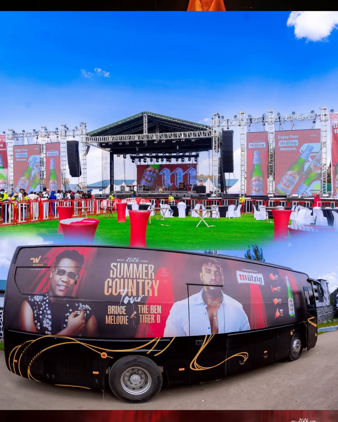 indege yo kubutaka itwara ibihangange THE BEN na BRUCE MELODY.